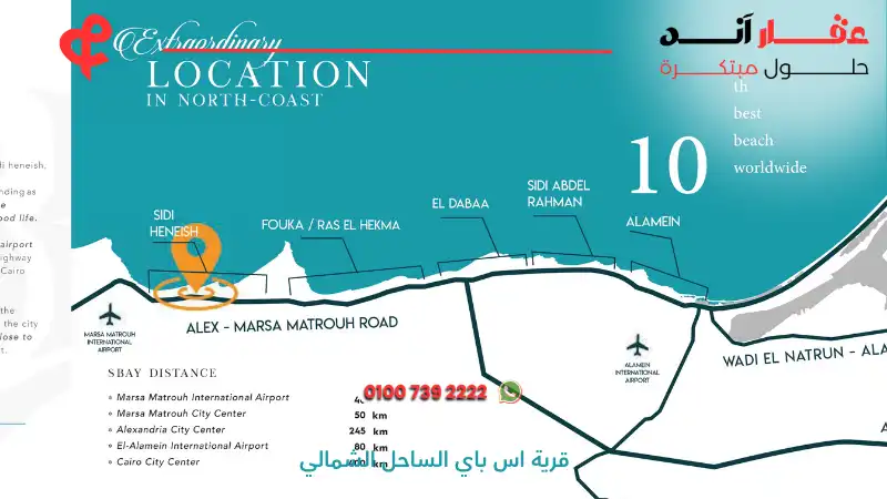 قرية اس باي الساحل الشمالي S Bay Sidi Heneish