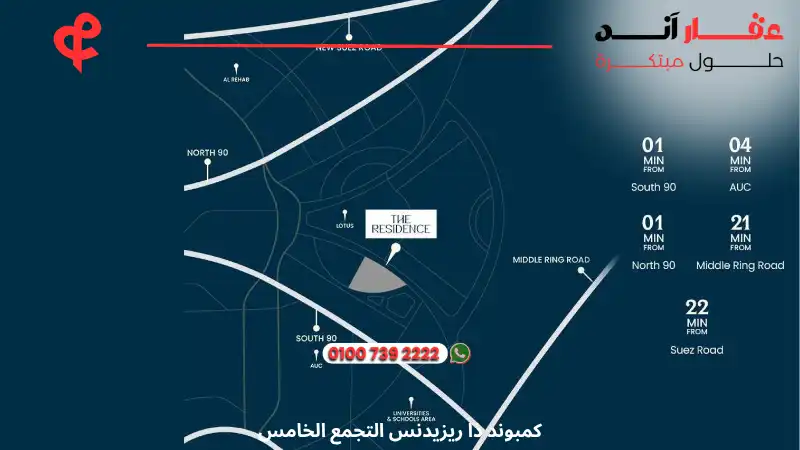 كمبوند ذا ريزيدنس التجمع الخامس The Residence New Cairo