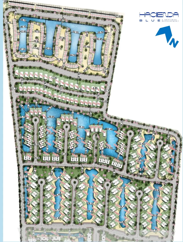 قرية هاسيندا بلو راس الحكمة Hacienda Blue Palm Hills | أسعار وتفاصيل 2025