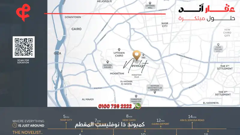 كمبوند ذا نوفليست المقطم The Novelist Mokattam